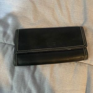 Black Leather Coach wallet
